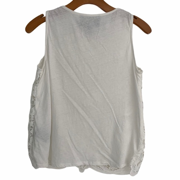 JAMES COVIELLO White Martigues Lace Shell Sleeveless Blouse size XS - Picture 5 of 11